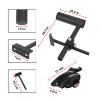 Black Coated Manual Tire Changer Duck Head Kit Iron Duck-Head Tire Changer Kit Metal Parts Mounting Demounting Tool Welded for Car Wheel Repair
