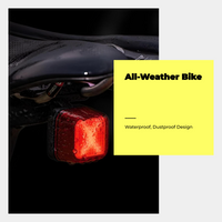Brake-sensing waterproof LED rear light