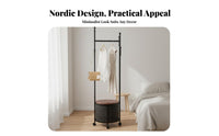 Foldable Floor Drying Rack Foldable Clothes Airer Space-Saving for Dorm Room