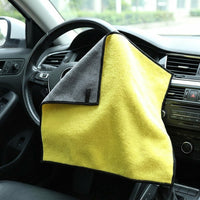 Thick Microfibre Towel Car Drying Towel, 30cm x 40cm Microfibre Cloth for Car Washing, Super Absorbent Microfibre Cloth