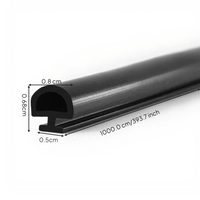 Aluminum door gasket, soundproof