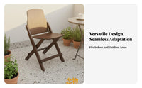 Space-Saving Foldable Dining Chair Sturdy and Stable Retro Dining Chair Portable Seating for Apartment Dwellers, Design Enthusiasts, Balcony, Garden, Outdoor, Events