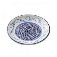 Ceramic Ginger Grater Plate Textured Center Ceramic Grinding Plate Glazed Finish