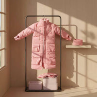 1/6 Scale Jacket Set Thumb Hole Sleeve Ends Miniature Puffer Jacket Action Figure Long Coat Multi-Pocket Design Miniature Figure