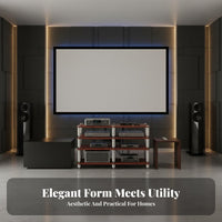 Audio Equipment Stand Stable Structure Audio Amplifier Stand Heavy Duty Amplifier Cabinet for Audiophiles, Home Theater Enthusiasts, Studio