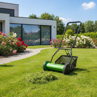 Push Lawn Mower Lightweight Manual Reel Mower Adjustable Height