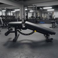 Adjustable Fitness Bench Padded Incline Workout Bench Black