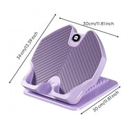 Anti-Slip Calf Stretch Board Grooved Surface Leg Stretching Board Textured Exercise Gear Soft Rubber for Adults, Children