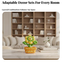 Flame-Shaped Statue Cream theme Aesthetic House Decoration Soothing Decor
