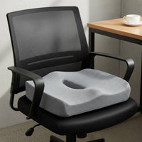 Memory Foam Seat Cushion Hollow Center Ergonomic Seat Cushion Improves Posture Memory Foam Chair Pad for Office Workers, Students, Gaming