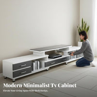 Modern Design Lowlow-height TV Stand Minimalist and aesthetic Lowlow-height multimedia Cabinet Floor-Standing Living Room Furniture Ample Storage for Apartment Dwellers, homeowners, Families, Lounge Area, Bedroom