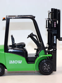 1:24 Alloy Forklift Model with Pallet and Pedal, Diecast Toy
