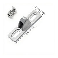 pane Lock, Type 90 Aluminum Sliding Door Hook, Security Latch, Adjustable, Easy to Install
