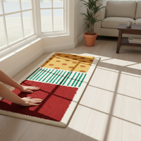 Dopamine Bay Window Cushion Faux Cashmere Non-Slip Mat for Bedroom Balcony