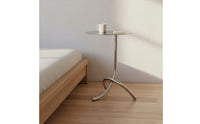 Mid-Century-Century Modern End Table Industrial Design Small Narrow End Table