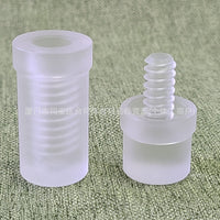 台球杆3/8-8牙保护套8牙透明亚克力保护套球杆中轮保护套台球用品
