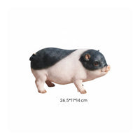 5 Pieces Pig Figurine Realistic Resin Pig Statue Outdoor-Friendly