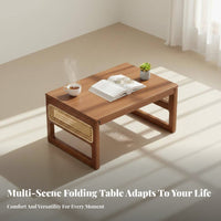 Folding Floor Desk Foldable Folding Lap Desk Rounded Corners for Bedroom, Adults