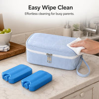 Portable Insulated Cooler Bag for Breast Milk, Insulin, and Medication with Ice Packs