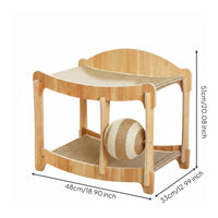 Cat Scratcher Hammock Scratch-Resistant Cat Bed Space-Saving Animal Habitat for Indoor