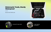 Large water resistant motorcycle trunk