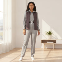 Complete Jumpsuit with Vest Allall-in-One Cosplay Costume Set Layered Jumpsuit with Belt Authentic for Cosplayers