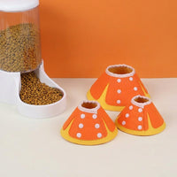 Cat Cone Neck Cone with Adjustable Elizabethan Strap, Felt Elizabethan Neck for Cat Recovery, Post Surgery Pet Stop Licking Anti Bite