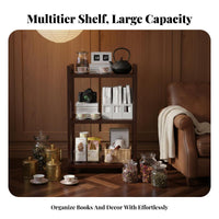 Multi-Tier exposed Shelving multi-tier Space-Saving Display Rack Sturdy Construction