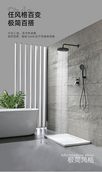 Light Luxury Copper Wall-Mounted Shower Set with Rain Showerhead