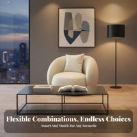 Curved Minimalist Sofa Nordic Design Upholstered Seating Low-Height Backrest Backrest Soft Teddy Texture for Apartment Dwellers