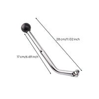 Heavy-Duty Gear Gear Lever Lever with Knob Rugged Manual Gear Shifter Sweat-Absorbent Hand Gear Lever Lever Soft Leather for Builders, Riders, ATVs, Sand Buggies, Quads, Custom Builds