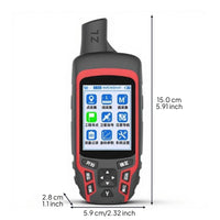 Handheld navigation system location positioner, Beidou orbital, waterproof and sturdy, multi-GNSS, suitable for hiking, surveying, coordinate measurement, long battery life