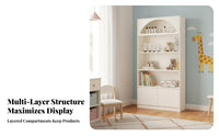 Cosmetic Display Cabinet Large Capacity Cosmetic Display Shelf Sturdy Construction Beauty Salon Storage Rack for Retailers, Homeowners, Spa, Showroom