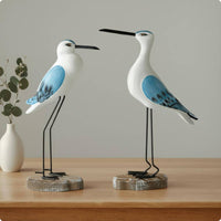 Wooden Sea Creature Sculpture Handmade Table Ornament Mediterranean Design