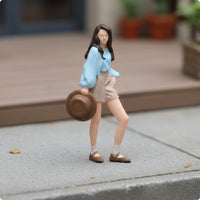 Painted Model People Realistic Features Mini Figurine for Collecting