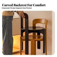 armless-Less Side Chair centuryera Modern Design Spindle support Chair with Woven Seat