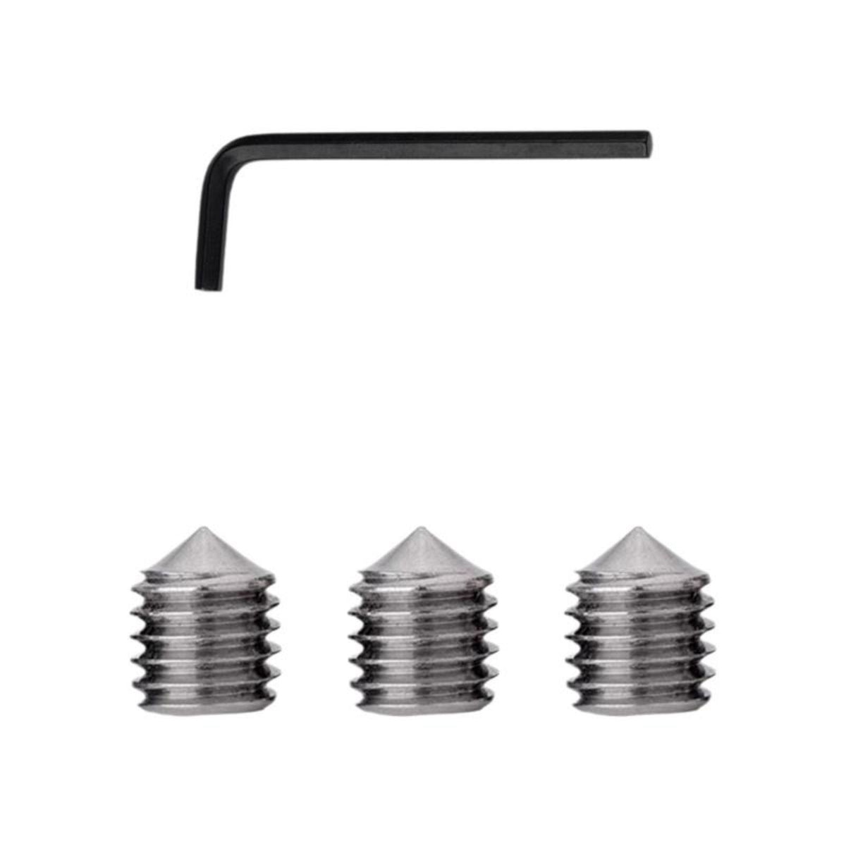 Stainless Steel Door Lock Screw, Hex Head Pointed Set Screw, Universal Hardware Accessory for Handle Repair, Easy Installation