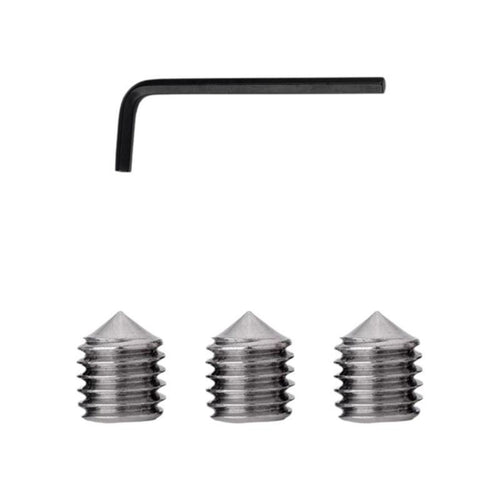 Stainless Steel Door Lock Screw, Hex Head Pointed Set Screw, Universal Hardware Accessory for Handle Repair, Easy Installation