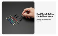 4 Pieces Turntable Headshell Leads Color Coded Turntable Phono Headshell Wires