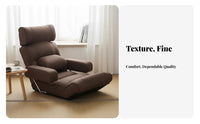 Japanese and design Armless floor Chair Adjustable spinerest Armless spine assist Lounger multipurpose Use Floor Seat Sturdy Construction for Students, Meditators, perusing, On the Bed, window seat alcove alcove, Dorm Room