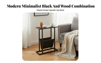 C-Shaped Sofa Table Space-Saving C-Shaped Table Easy to Clean for Small Spaces