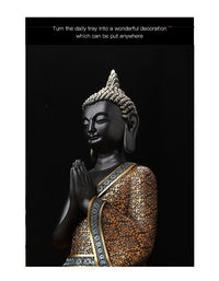 Large Thai Buddha Statue Resin Figurine for Southeast Asian Decor