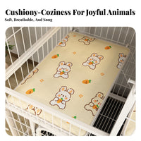 All-Season Woven kennel Liner Breathable Pet Mat Easy to Clean pet Bedding Soft Surface for Summer, Indoors, Playpen, Floor