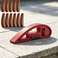 Sander with Sanding Belts Adjustable Manual Sander Curved for Woodworking