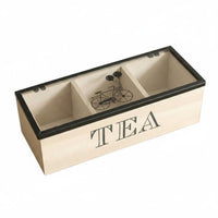 Tea Storage Box Woodwork Finish Wooden Tea Box Decorative Home Decor for Living Room
