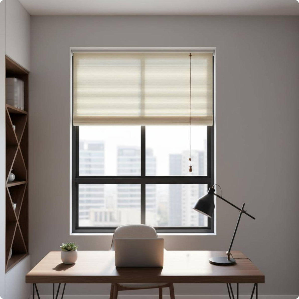 Bamboo Roll Curtain Privacy Bamboo Roll-up Blind Eco-Friendly for Study, Balcony