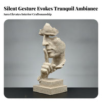 Collectible Stable Base Shh Figurine Home Modern Decor Sculpture Statue