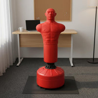 Torso-Form Punching Bag Black Connector Silicone Punching Bag Impact Absorbing Boxing Target