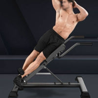 Foldable Roman Chair Black Metal Frame Roman Chair Stabilizing End End Supports Hyperextension Bench