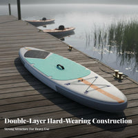 Inflatable Upright Paddleboard Non-Slip Deck Inflatable Stand-up Paddleboard Board Upright Paddleboard Set Long-Lasting All